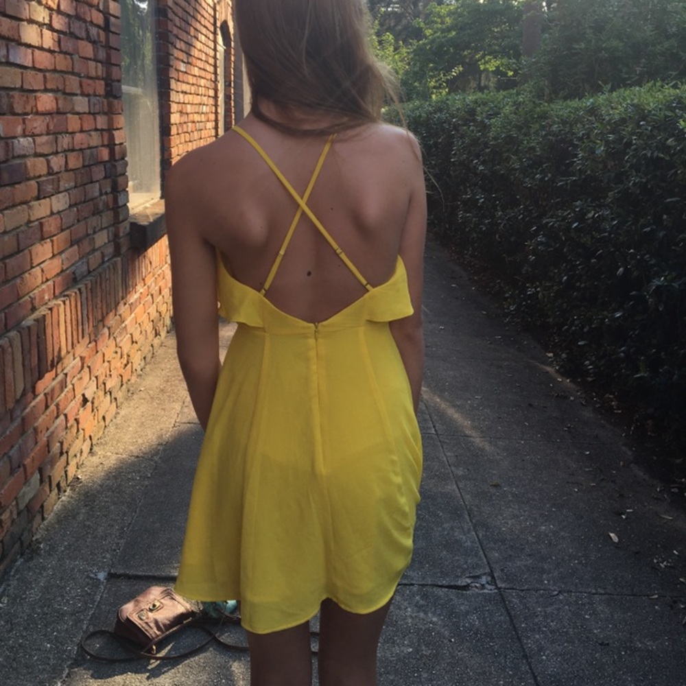 Beautiful yellow summer dress